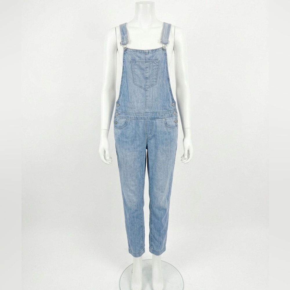 True Religion Light Blue Denim Overalls Women's Relaxed Fit Size 24 Y2K 90s